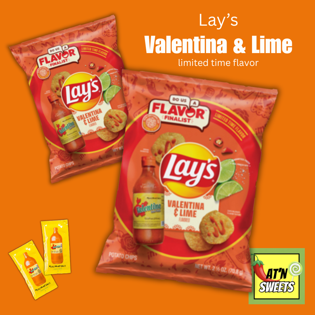 Lay's Potato Chips Valentina and Lime Flavored 2 1/2 oz 2 Pack - Lat'n ...