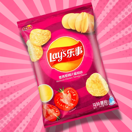 China's: Mexican Tomato Chicken Potato Lays Chips 2.46oz