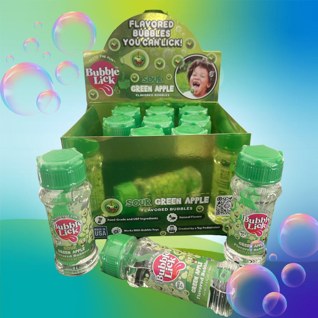 Bubble Lick: Green Sour Apple edible bubbles