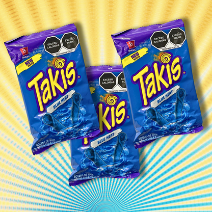 Takis Mexican Blue Heat Chips 3 Pack