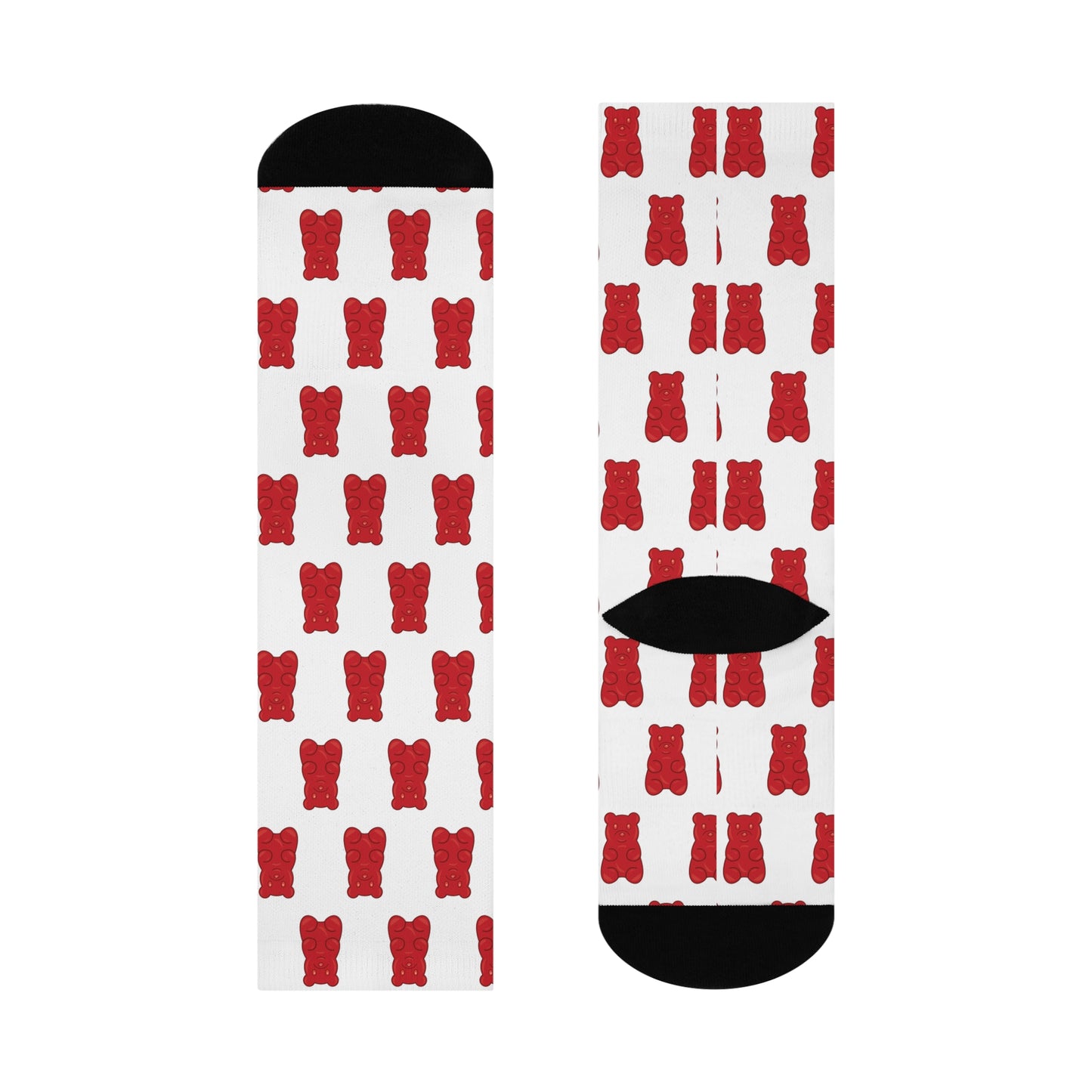 Red Gummy Bear Cushioned Crew Socks