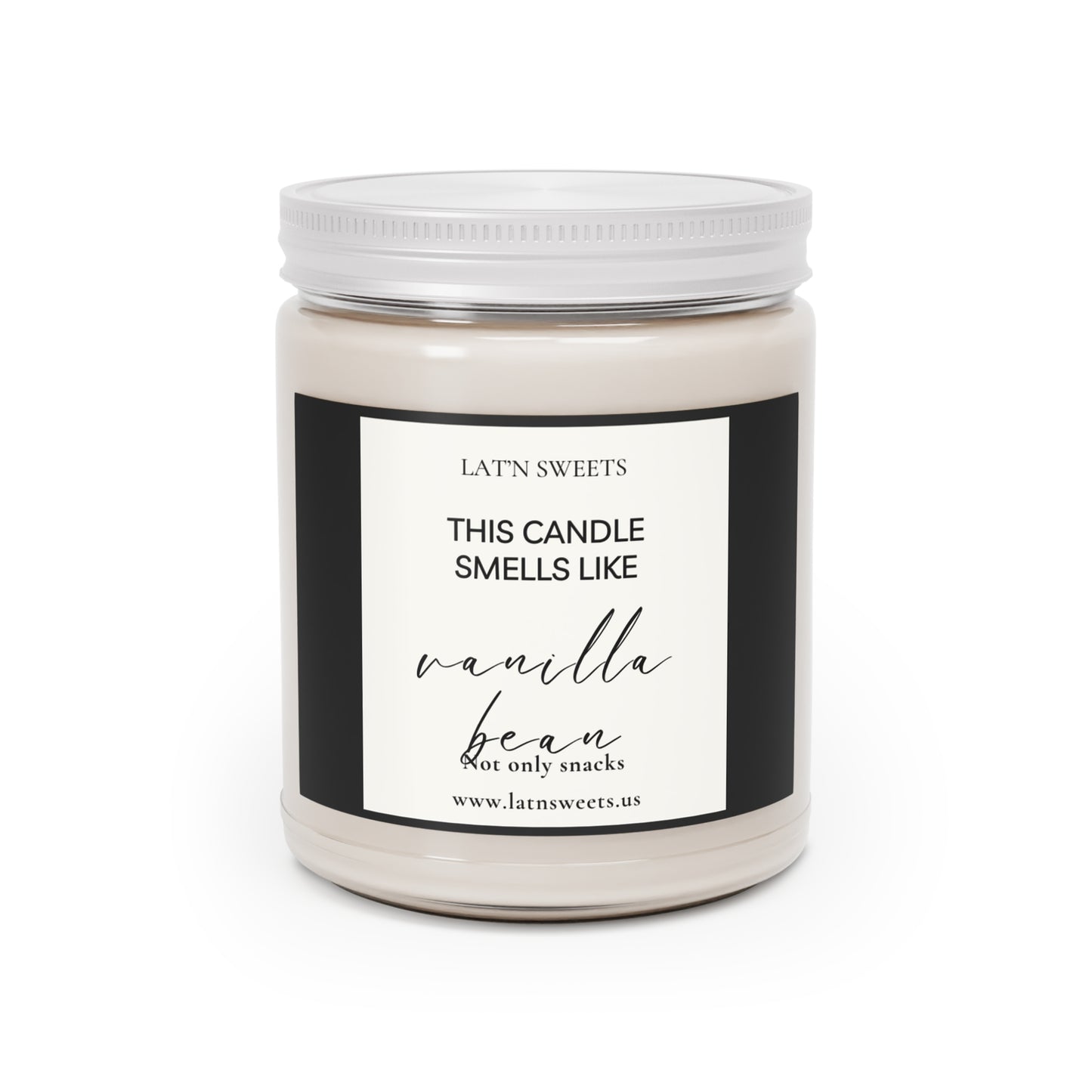 This Candle smells like Vanilla Bean, 9oz