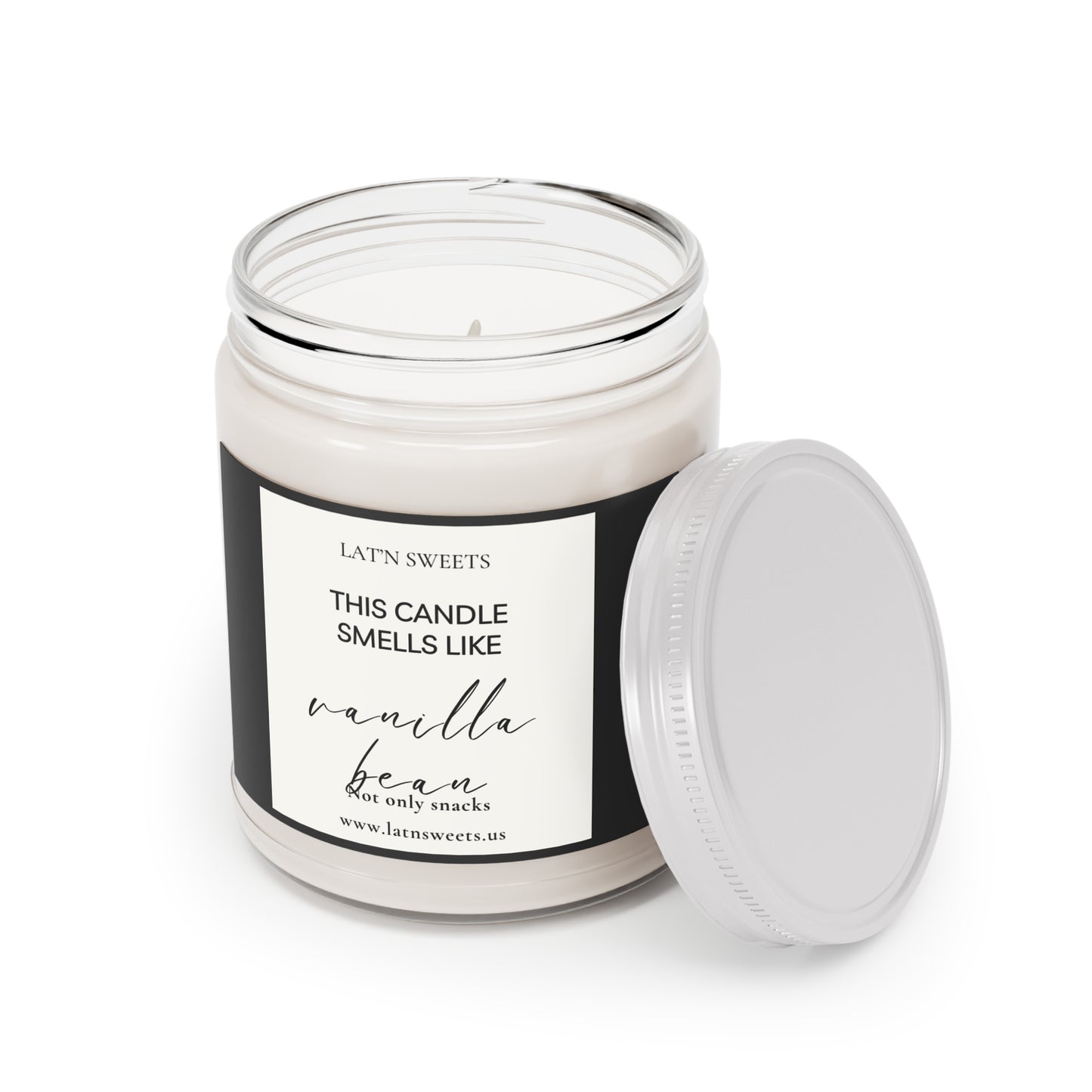 This Candle smells like Vanilla Bean, 9oz