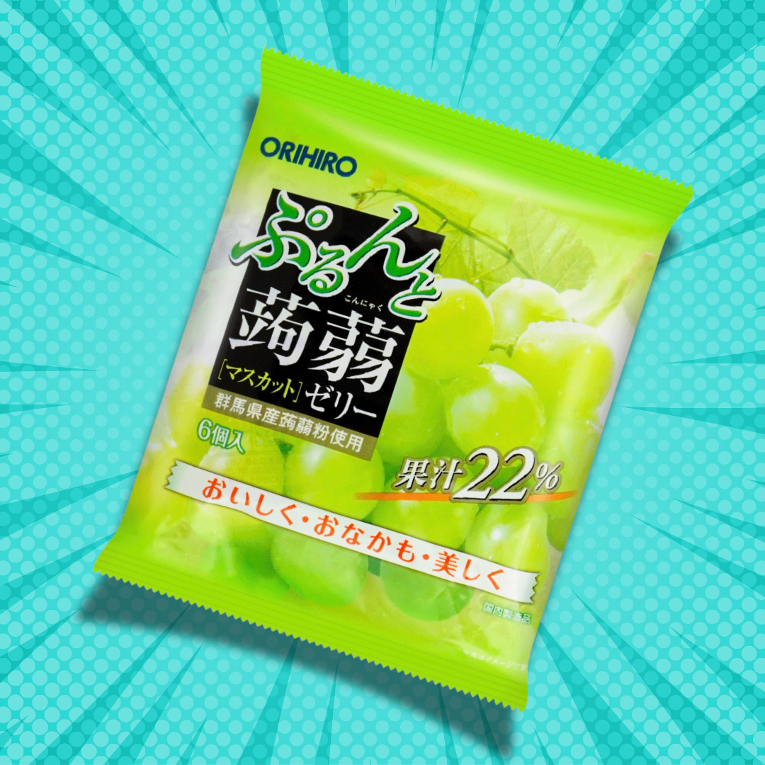 Japan's: Jelly Green Grape Flavor 6pcs 120g