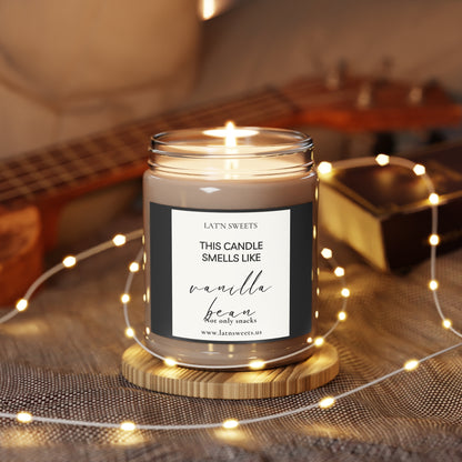 This Candle smells like Vanilla Bean, 9oz