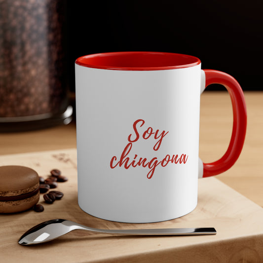 Soy Chingona Accent Coffee Mug, 11oz