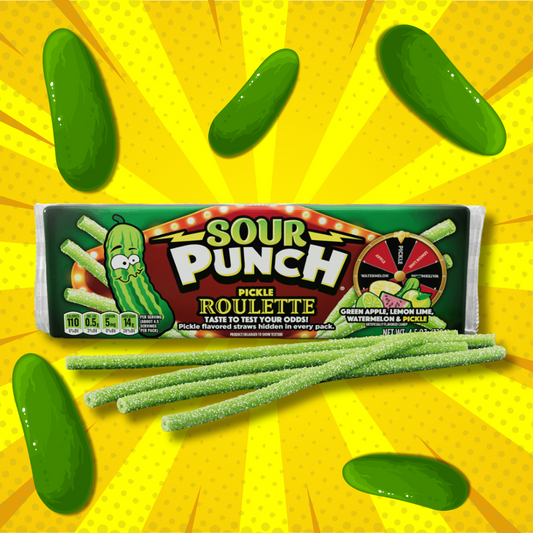 Sour Punch Straws Pickle Roulette