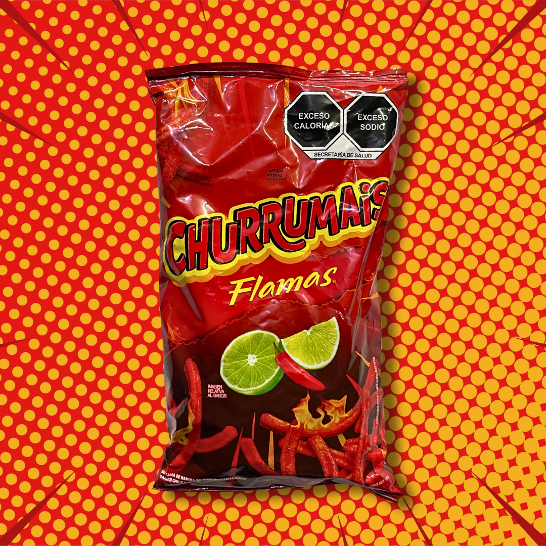 Churromais  flamas  Mexican Chip bag