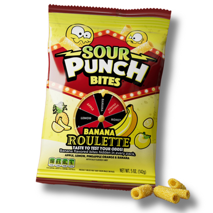 Sour Punch Bites Banana Roulette