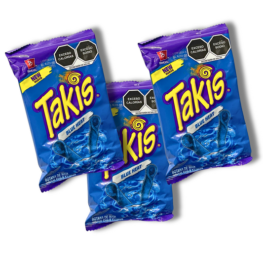 Takis Mexican Blue Heat Chips 3 Pack