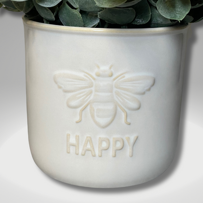 Bee Happy Vase with Pale Pops