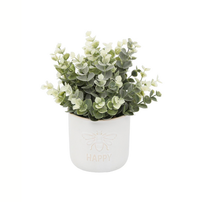 Bee Happy Vase with Pale Pops