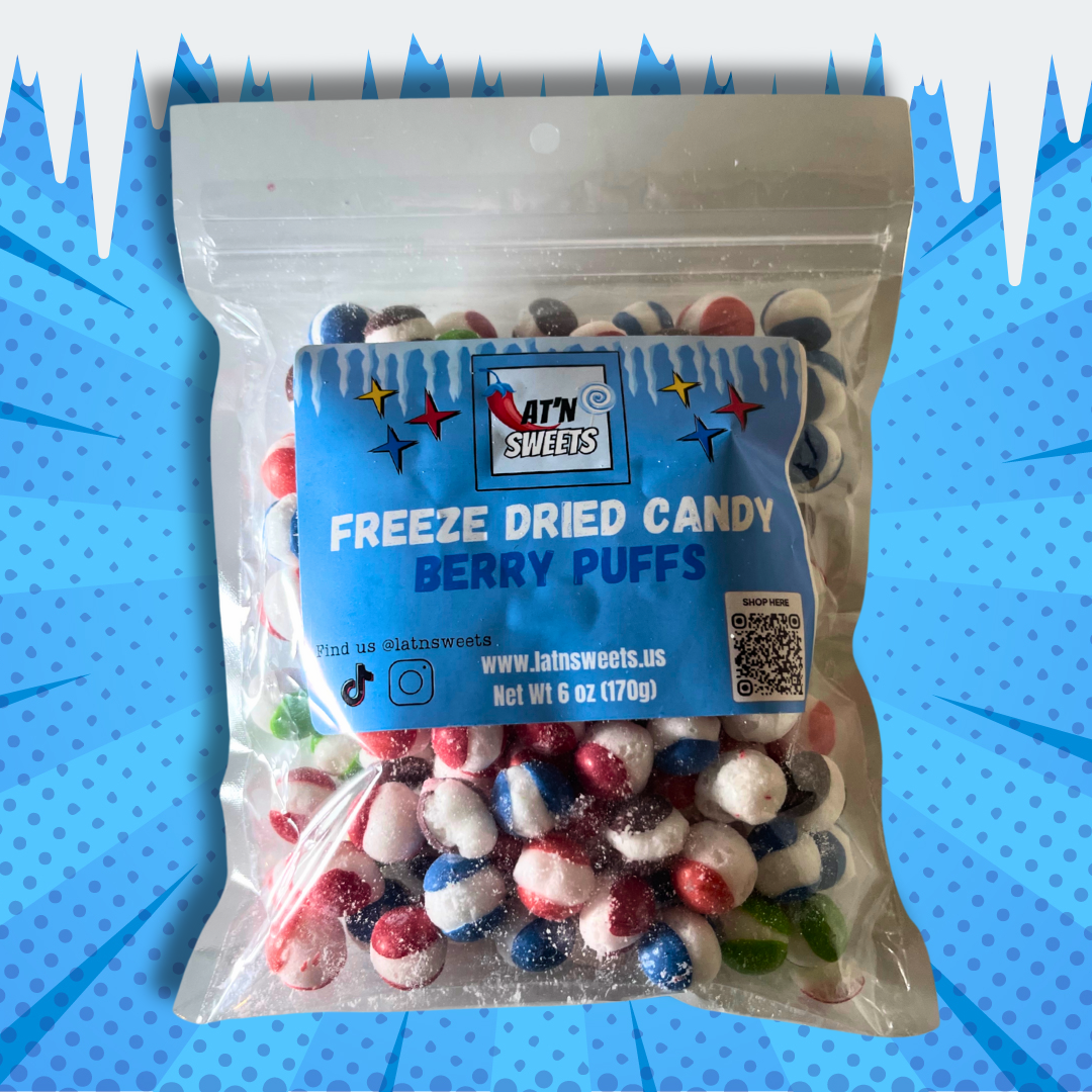 Lat'n Sweets Freeze Dried Candy: Berry Puffs 6 oz