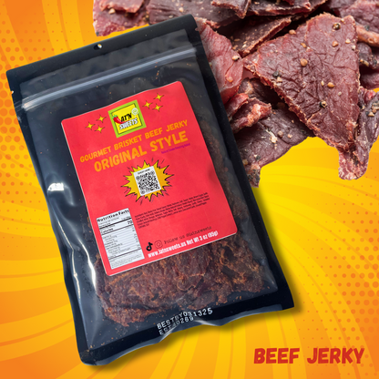 Lat'n Sweets Gourmet Brisket Beef Jerky: Original Style 3 oz