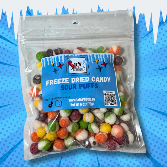 Lat'n Sweets Freeze Dried Candy: Sour Puffs 6 oz