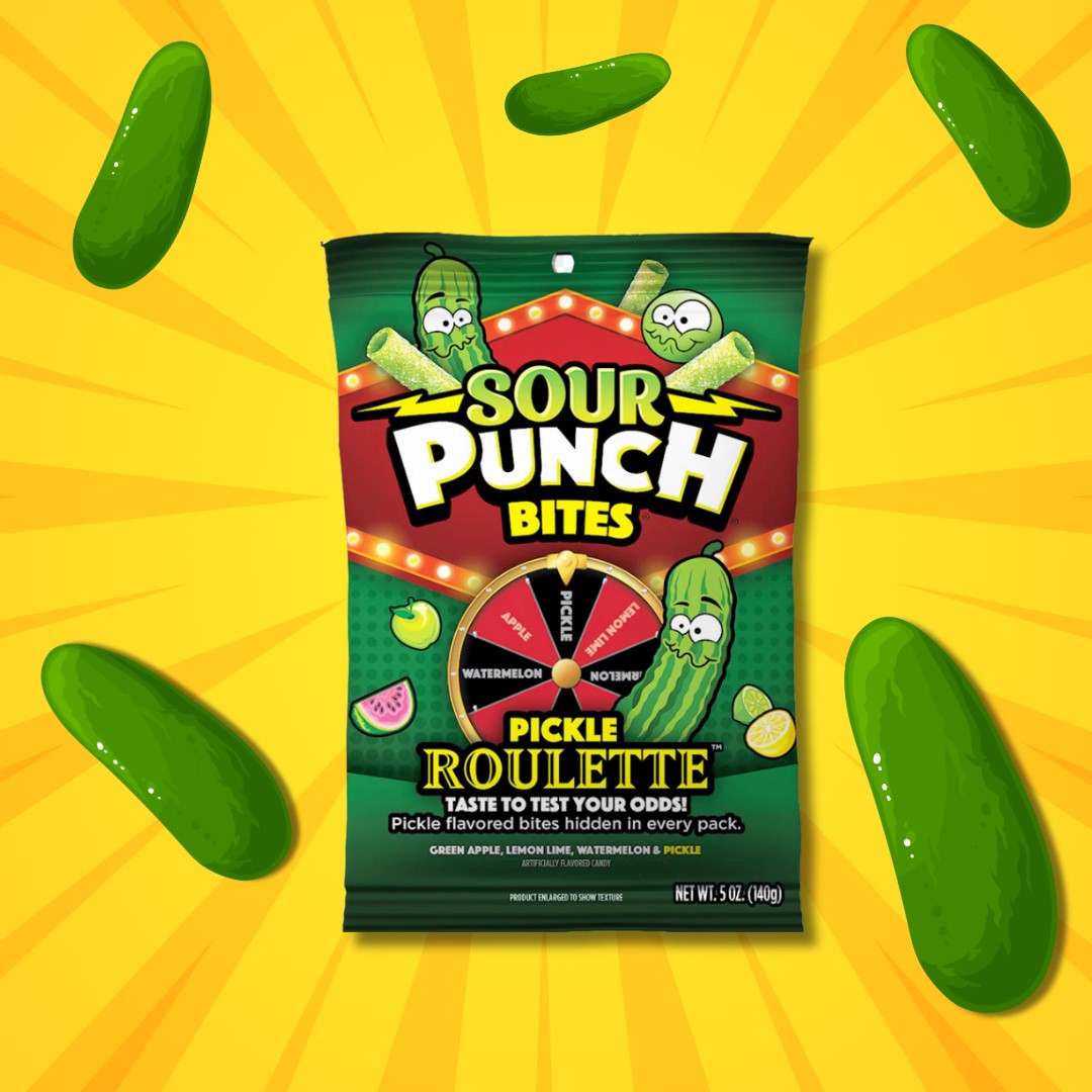 Sour Punch Bites Pickle Roulette